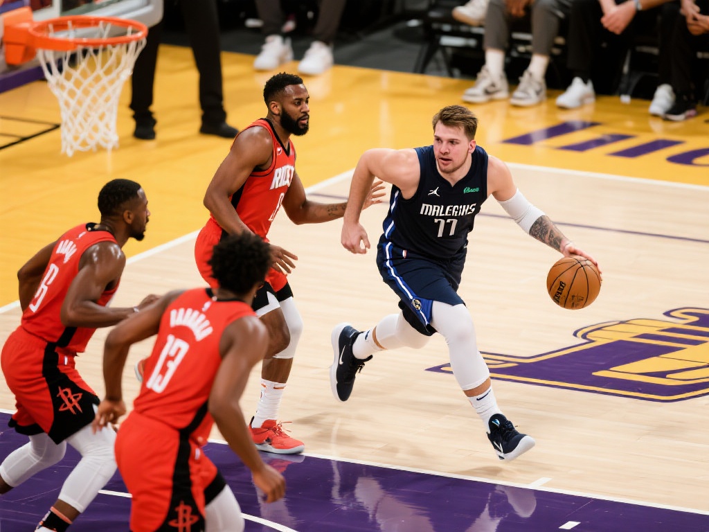 湖人海斯犯规下场 五小阵容难挡东契奇9-0反扑